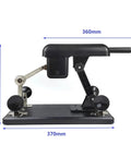 Side view of 24V Telescopic Linear Actuator With 60mm Stroke For DIY Toys, Reciprocating Mechanism, Free Connector Motor, US Plug, Type A.