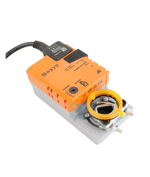 Heavy Duty Damper Actuator Built Tough For The Daily Grind With Rock Solid Reliability And Easy As Pie Installation Reliable Replacement Motor Compatible With Lmc24a Series Lmc24a S Lmc24a Sr Parts Made To Last, featuring orange housing and integrated components.