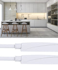 2 Pack Push To Open Door Catch Magnetic Touch Latch Damper Buffer for Cabinets, shown with modern kitchen cabinetry
