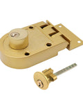Heavy Duty Jimmy Proof Deadbolt Lock Double Cylinder With Keys Gold For Superior Home Security Fits Doors One And Three Eighths To Two And Three Eighths Inches Thick Includes Mounting Hardware