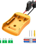 Ride On Car Conversion Kit With 20V Tool Battery Adapter For 12V To 24V Toys, Heavy Duty 12AWG Wiring, 30A Fuse And Switch
