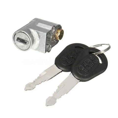 Lightweight Anti Theft Battery Box Lock For Electric Bikes And Scooters Portable Key Lock Cylinder With 2 Keys Secure