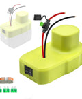 Ryobi 18V Battery Adapter With 12 AWG Wire, Power Converter Kit for DIY RC Cars, Wheels and Ride On Trucks showing ABS housing