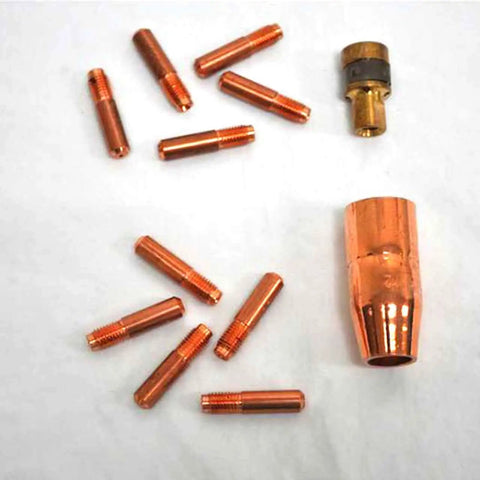Premium Miller M Series M100 Mig Consumable Kit Includes Essential Nozzles And Tips For.035 Weld Wire, copper welding tips and nozzle.