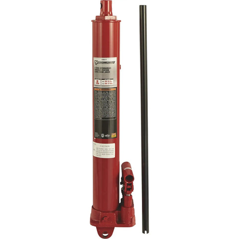 Heavy Duty 8 Ton Long Ram Hydraulic Floor Jack With Rapid Double Piston Pump For Smooth Car Raising Features Clevis Base Rig Ready Steel Workhorse Rust Tough Coat Garage Boss Must Have