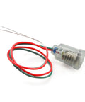12 Pack E10 Screw Mount Bulbs Holder With 8.6 Inch Lead Wires For E10 Miniature Screw Base LED Light Bulbs with red and green wires