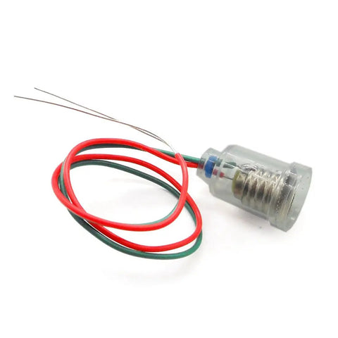 12 Pack E10 Screw Mount Bulbs Holder With 8.6 Inch Lead Wires For E10 Miniature Screw Base LED Light Bulbs with red and green wires