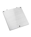 VORON V0 120x120mm Aluminum Build Plate Super Flat and Durable for 3D Printing Easy Install for VORON V0 DIY Printer Parts Smooth First Layers High Heat Tolerant Pro Level Quality aluminum build plate, angled view