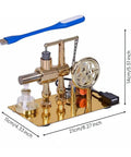 Visible Steam Engine Demonstrator Model With Metal Construction For Hands On Learning Toy Classroom And Home Projects That Really Shows How Thermal Engines Work For Student Experiments, 21cm x 11cm x 14cm