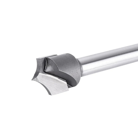 Quarter Inch Shank Roundover Router Bit With Half Inch Cutting Diameter And Quarter Inch Radius Carbide Two Flute Bead Roundover Bit