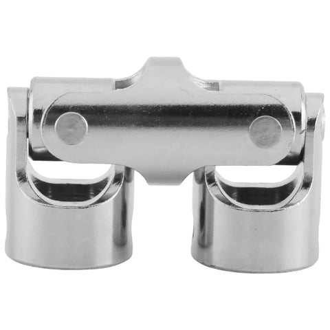 Top Shelf Rc Double Universal Joint Cardan Coupler Gimbal Shaft With Mounting Screws 10X10Mm shiny silver coupler detail view