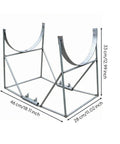 Heavy Duty Welded Steel Yam Bundling Rack Straight Up Sturdy Farm Crop Organizer For Field Harvest Storage, 46x28x33 cm.