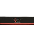 Front view of Mayhew Pro 4-Piece bearing race punch set in black roll case with red trim