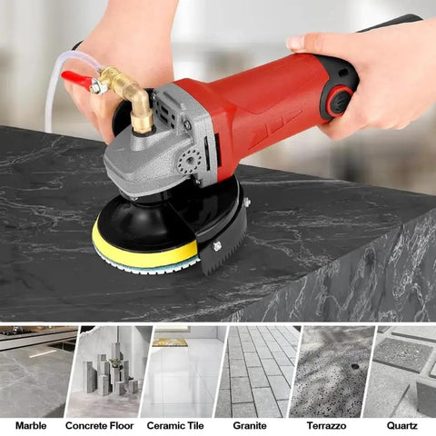 Wet Polisher 860W 110V With 4 Inch Diamond Pad used on marble countertop