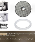 Pro Grade Espresso Coffee Machine Brew Head Seal Ring And Shower Screen Kit With 304 Stainless Steel Mesh And Silicone Gasket For 3601 3605 3200 Series Espresso Machines, shower screen and seal ring