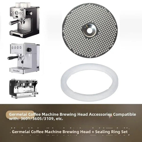 Pro Grade Espresso Coffee Machine Brew Head Seal Ring And Shower Screen Kit With 304 Stainless Steel Mesh And Silicone Gasket For 3601 3605 3200 Series Espresso Machines, shower screen and seal ring