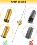 60 Piece Wine Bottle Sealer Kit With Cork Stoppers And PVC Heat Shrink Capsules In Black Red Gold Reusable Wine Stopper Set For Home Travel Cruises And Parties showing great sealing with gold capsule vs black capsule.