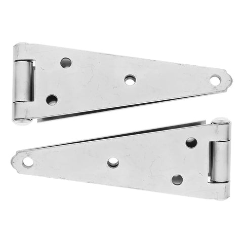 Beefy Heavy Duty Rotating Concealed Door Hinges Set 2 Pieces for Shed Doors Gates and Wooden Fences, metal hinge close-up