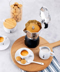 Brikka Moka Pot Crema Rich Stovetop Espresso Maker For Bold Italian Coffee At Home Built For Two Espresso Shots in use