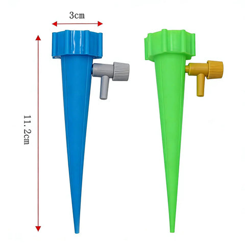Self Watering Plant Spike Kit For Indoor Plants With Automatic Watering System And Adjustable Flow Slow Release Drip Valve