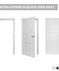 Black Adjustable Ball Catch Latch For French Closet Doors 2 Pack Screw In Door Hardware keeps doors aligned in frames