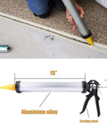 Pro Grade Sausage Caulking Gun For 20 Ounce Sausage Foil Packs Or 10 Ounce Cartridges Aluminum Cartridge 12 To 1 Thrust 600ml Silver