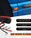 10 Pack 2.5 Inch LED Trailer Lights Kit With Screws Waterproof Oval Surface Mount Marker Lamps for installation