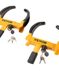 Universal Wheel Clamp Lock Set, Adjustable Anti Theft Tire Lock For ATV, SUV, Car, Golf Cart, Boat, And Motorcycle, Heavy Duty Steel