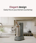 NitroPress Ds Electric Nitro Cold Brew Coffee Maker Machine Brewing Device for Smooth Creamy Cascading Pour Ultra Velvet Microfoam on countertop