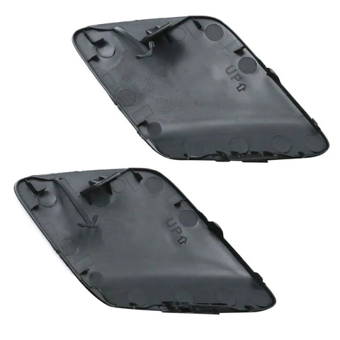 Back view of Front Left And Right Bumper Tow Hook Cover Kit For Toyota Prius 2016 2017 2018 2019 ABS Durable Replacement Part Replaces 5212847906