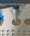 Pro Grade Diamond Core Drill Bit Set For Tile And Stone Includes Sizes 6 6 10 25 35 50 75mm Plus 50mm Cone Tile Bit Beveling