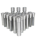 R8 Collet Set 29-Piece 1/32 Inch to 1 Inch Mill Collets Kit in Steel for Mill Machine, arranged vertically.