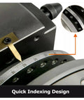 4/5/6/8 Inch Indexing Head With Tailstock And 3 Universal Jaws For CNC Milling Machines, close-up of indexing plate with markings