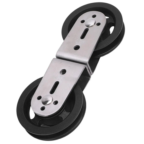 Beefy Dual Pulleys For Cable Machines With Rotating Wheel, Silent Operation, Pro Grade Heavy Duty Pulley System for home gyms