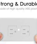 8 Pack Self Closing Electrical Outlet Covers For Easy Babyproofing Universal Wall Socket Plates With Automatic Sliding Caps