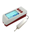 Top Shelf Digital Surface Roughness Tester Portable Precision Gauge For No Sweat Factory Floor Metal Finish Checks And Rock Solid Quality Readings On Wood Or Plastic Surfaces with display and sensor.