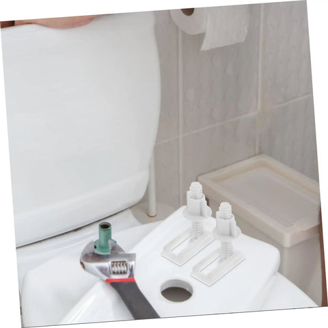 Installation of 2 Pack Toilet Seat Mounting Bolts And Nuts With Quick Release Plastic Screws For Bidet Toilet Seat Fixing Kit