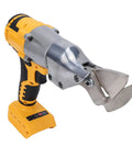 Hamwesh Cordless Metal Shear Heavy Duty Electric Scissors With 360 Degree Pivoting Head And Variable Speed in yellow and silver.