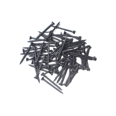 Absolute Job Site Grinders Number Eight X Two Inch Drywall And Wood Screws With Rugged Coarse Threads in black phosphate finish.