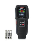 5 In 1 Stud Finder And Laser Distance Meter Pro Grade Handy Tool With HD LCD Display And Audible Alarm For Finding Center And Edge Of Wood Studs Metal And AC Wires Joists Pipes And Built In Level, with batteries