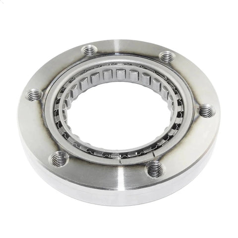One Way Start Clutch Bearing For TGB ATV A 500 B 425 450 525 550 T 400 IRS 924816 925668 Replacement Part For Smooth Startup Fast Reliable Engagement And Easy Starts On Your ATV Or Motorcycle. Close-up image of metal bearing with screw holes, circular design for ATV use.