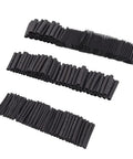 720 Piece Heat Shrink Tubing Kit With 8 Size Assortment In A Durable Box, 2 To 1 Shrink Ratio, Polyolefin Black Tubes display