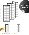 Durable Non Tearable Vinyl Circuit Breaker Labels With Strong Adhesive For Fuse Panels showing reuse and cleaning instructions.