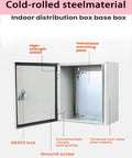Indoor Outdoor Electrical Cabinet For Home And Industrial Monitoring Control Panel Enclosure Custom Empty Distribution Chest Weatherproof with cold-rolled steel, open view