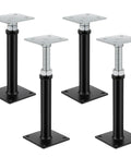 Two Pack Adjustable Floor Jack Posts 9.5 To 13.5 Inch Height Durable Carbon Steel Screw Posts visible in front view