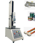All In One Digital Tensile Testing Machine With Force Gauge For Pull And Tension Tests, 450 Mm Stroke, 999 Data Storage, Includes 2 Clamps And 5 Probes For Wire Harness And Terminal Tensile Testing, Pro Grade Shop Floor Workhorse showing wire, rope, and connector samples