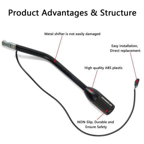 Automatic Transmission Shifter Lever 905-109 Black For Ford Expedition F-Series 1997-2006 durable metal and ABS plastic