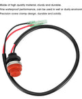 Keyless Push Button Start Stop Switch For Marine Boats And Outboard Engines, round waterproof switch with 18 inch wire