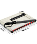 Ecraft 12-inch guillotine paper cutter with safety guard, metal base, magnetic guide; 15-sheet capacity