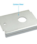 4 Pack Bi Fold Door Repair Brackets For DIY Fixes Silver Carbon Steel N7192 bracket showing material detail.